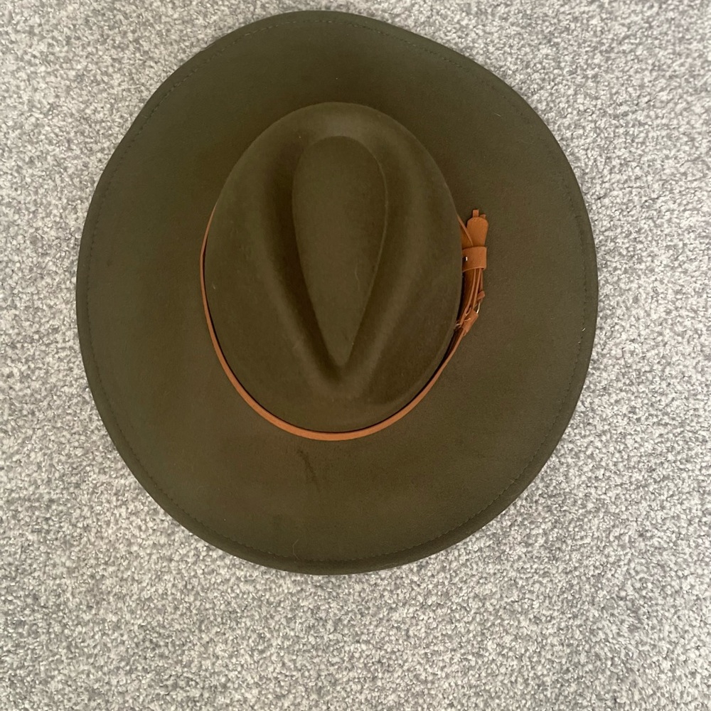 Olive green western hat